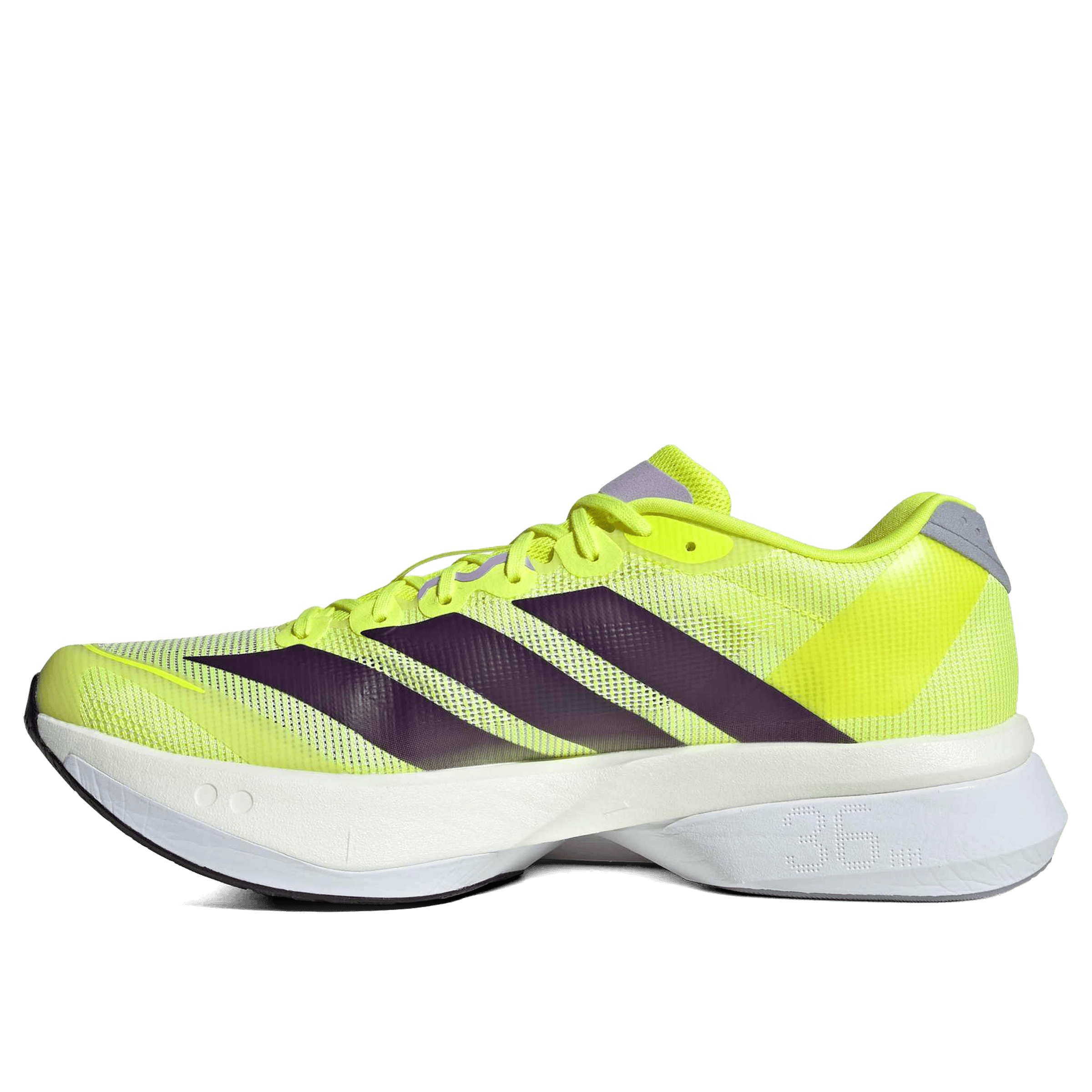 Adidas Mens Adizero Boston 13 Running Shoes Solar Yellow / Aurora